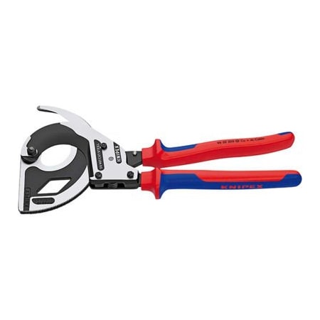 KNIPEX KNIPEX¬Æ 3 Stage Drive Ratchet Cable Cutter Comfort Grip Handle 12-1/2" OAL 95 32 320